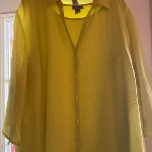 Chartreuse Top and Cami/Tank